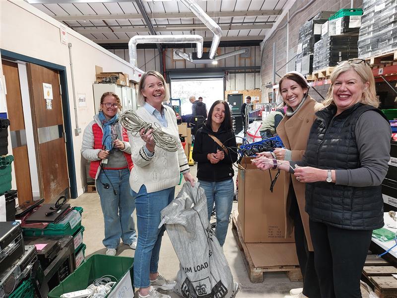 Group of women volunteering