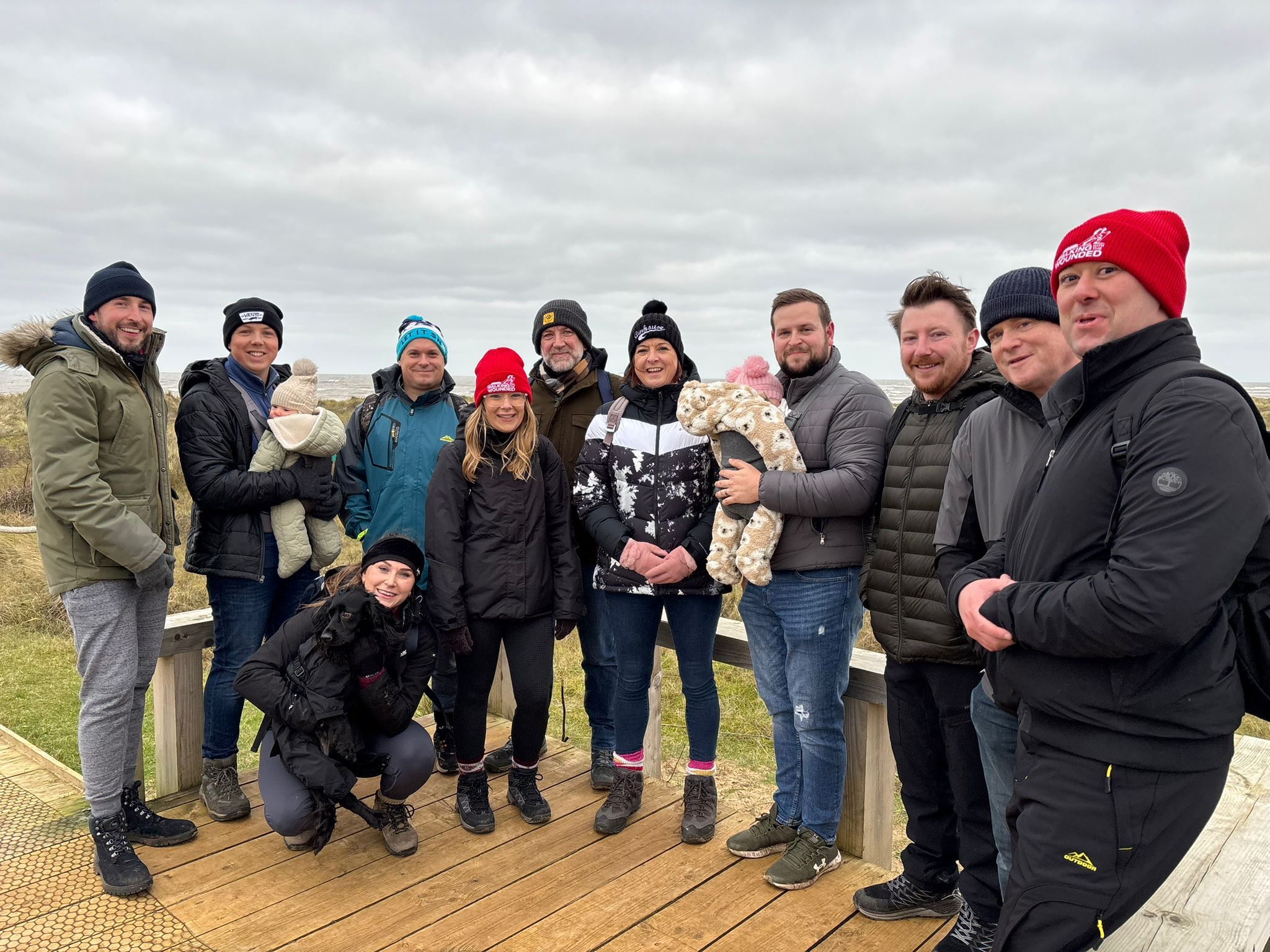 SPW employees who took part in a volunteering walk